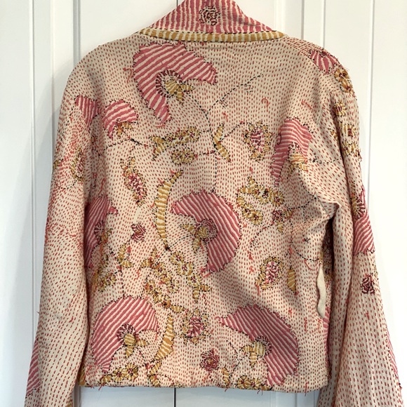 Vintage Hand Sewn Indian Jacket made by Artisans - Picture 8 of 14